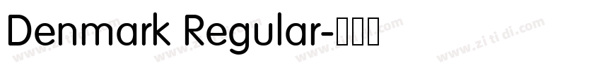 Denmark Regular字体转换 Denmark Regular字体转换